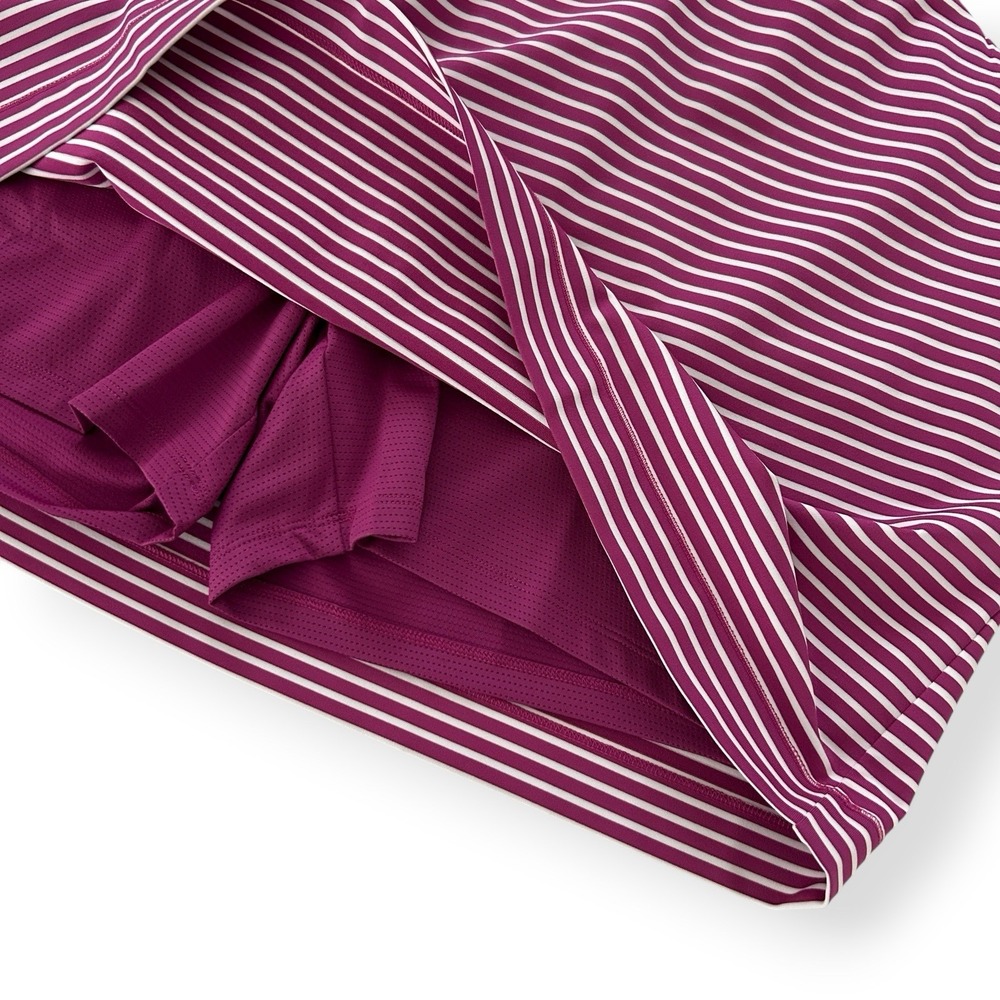 Chico's Zenergy Women XXL Purple Multicolor Size 4 Stripe Skort Skirt 20/22 NWT - Picture 9 of 15